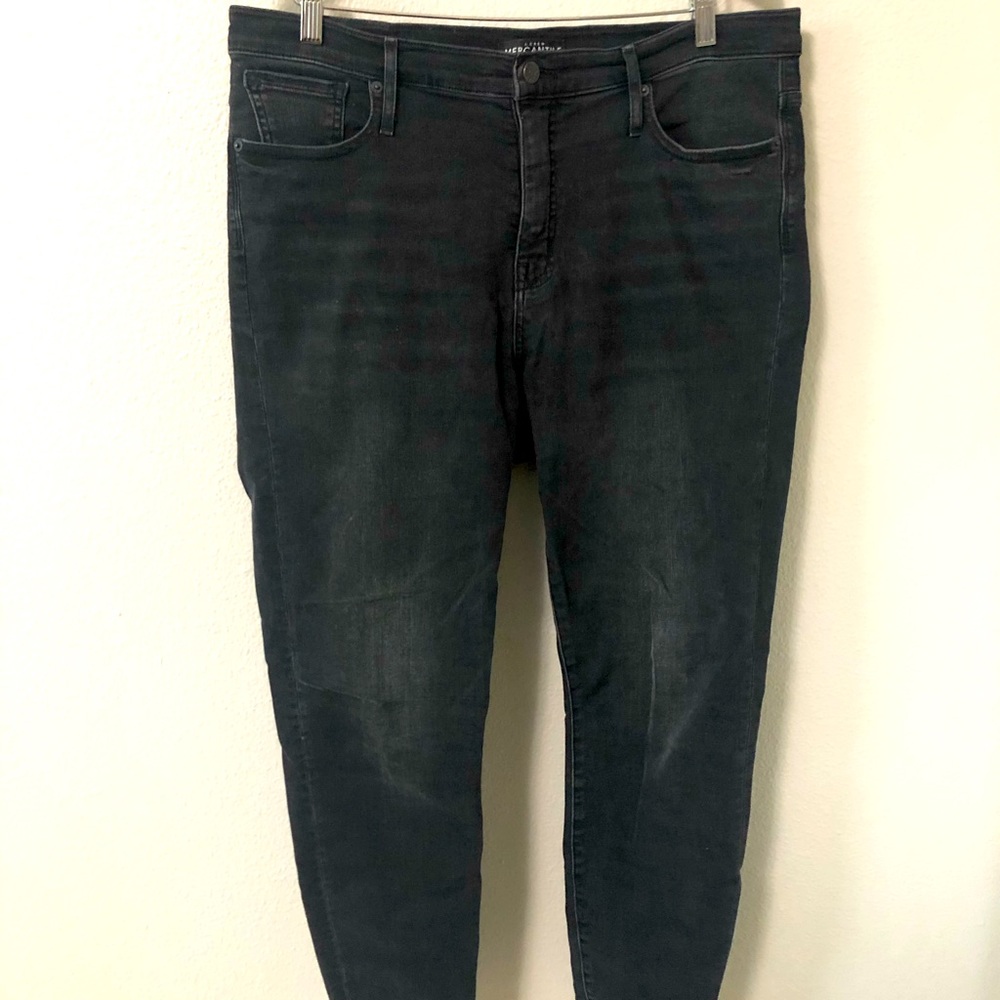 Black J. Crew Mercantile jeans